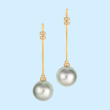 Tahitian Pearl Earrings - 11.5mm