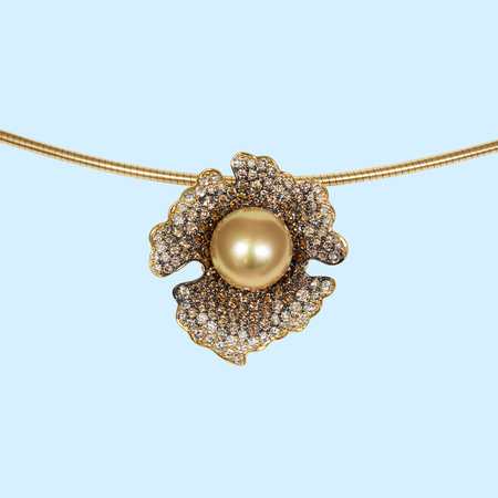 Gold South Sea Pearl Pendant - 11.5mm