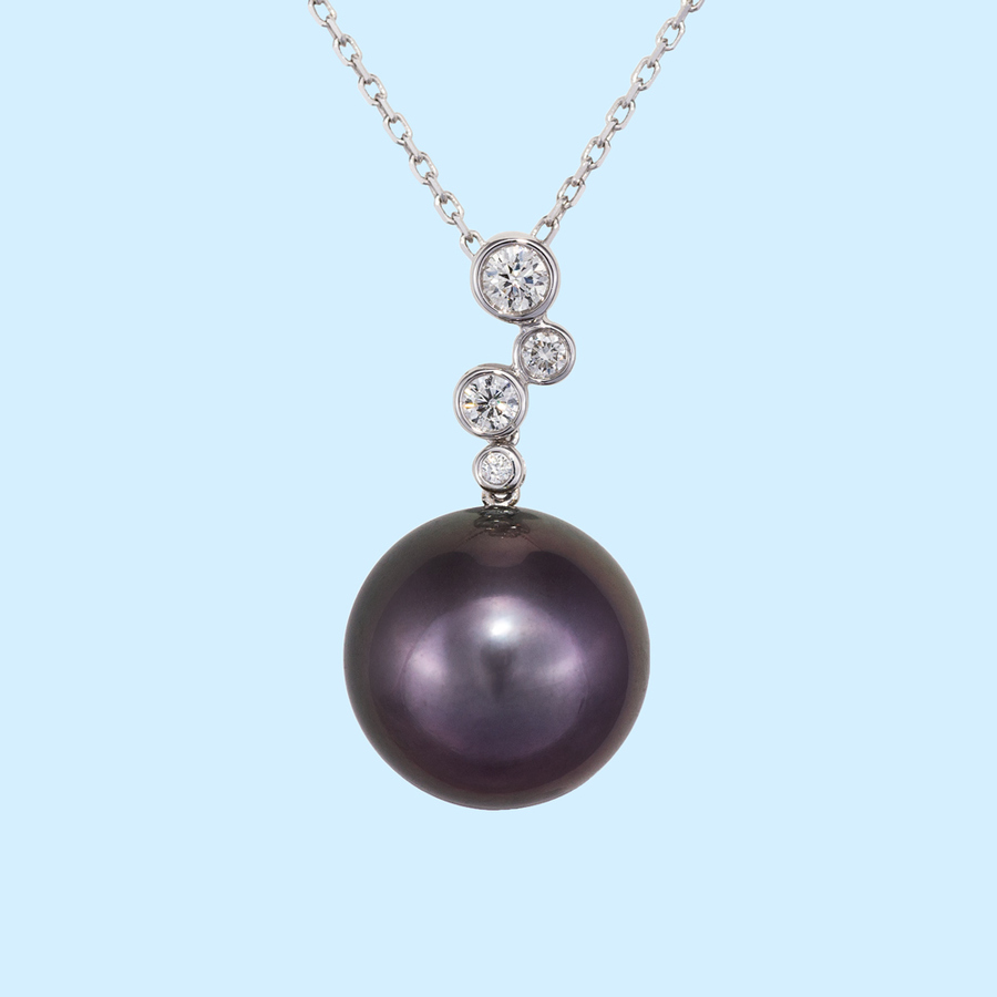 Tahitian Black Pearl Pendant - 15mm