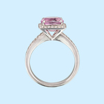 Pink Sapphire & Diamond Ring