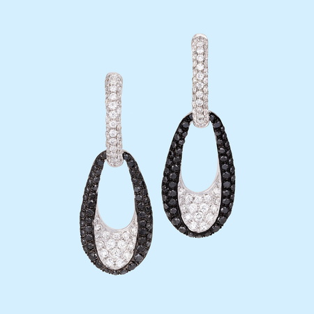 Black & White Diamond Earrings