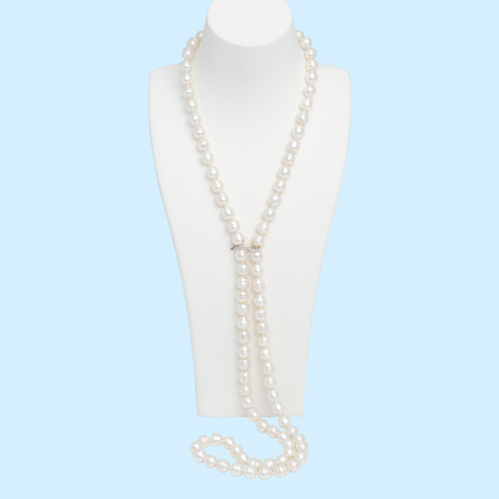 White South Sea Pearl Strand - Rope