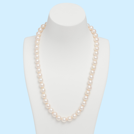 White / Pink Akoya Pearl Strand