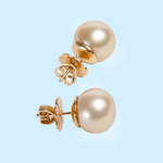 Champagne Gold Pearl Earrings (Autore)