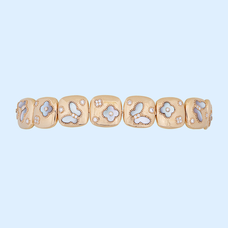 Mother of Pearl & Diamond Bracelet