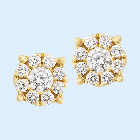 Diamond Cluster Studs