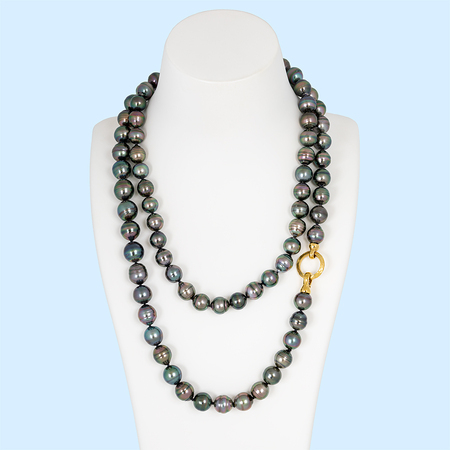 Opera Strand Tahitan Black Pearls