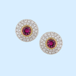 Ruby & Diamond Earrings