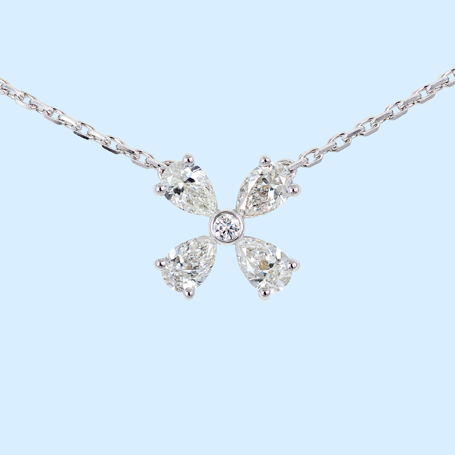 Diamond Petals Necklace